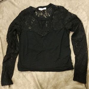 Black Lace Shirt